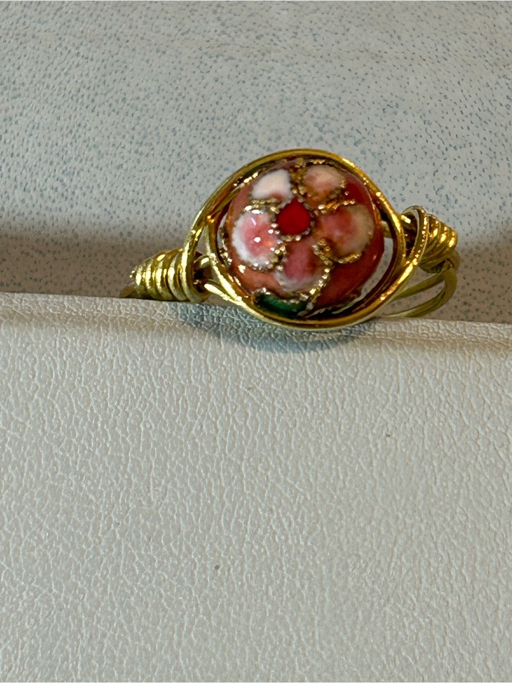 Gold-Tone wire wrapped ring  size 8